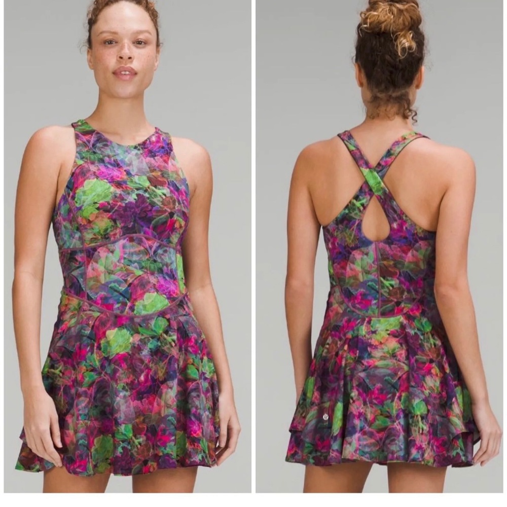 NWT Lululemon Court Crush Tennis Dress Multicolor Size 8 paid $138, new.